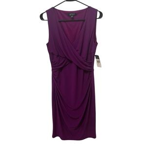 Lauren Ralph Lauren Purple Sheath Dress Size 8